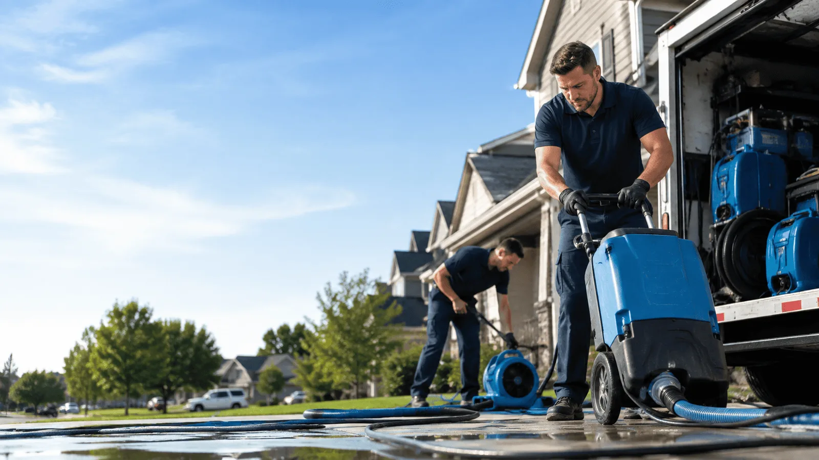 Dehumidification being performed in Montgomeryville, PA